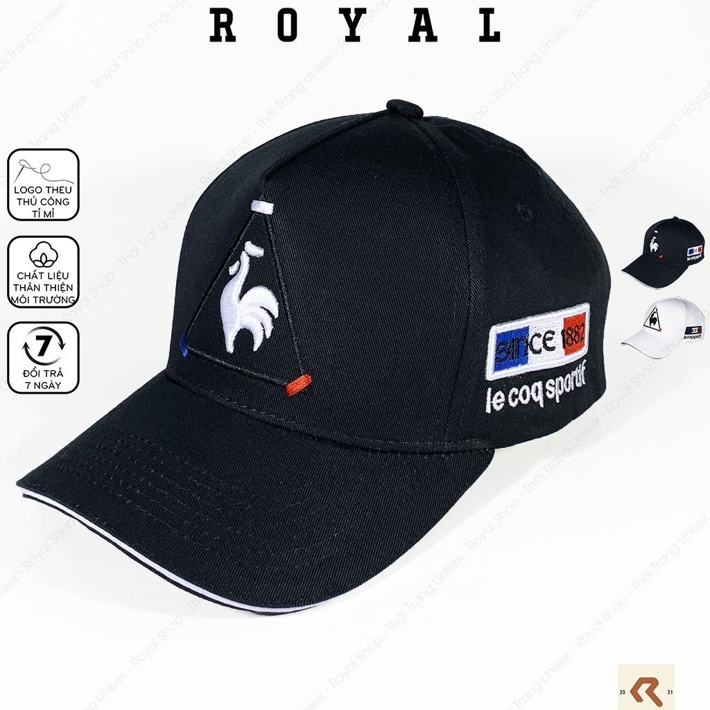 Mũ Lưỡi Trai Nam Nữ Le Coq Sportif, Nón Kết Logo Con Gà Full Tem Vải Kaki  Cotton Hàn - Royal Caps | Shopee Việt Nam