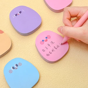 3 Tập Giấy Ghi Chú 60 Tờ Hoạt Hình Biểu Cảm Cute - Thỏ Hồng VPP