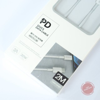 (Dài 2m) Cáp sạc nhanh PD20W SenDem ,Bảo Hành 1 Năm