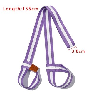 Dây đeo thảm yoga đa sắc màu, chất liệu cotton đàn hồi tiện lợi cho việc tập luyện yoga hàng ngày.