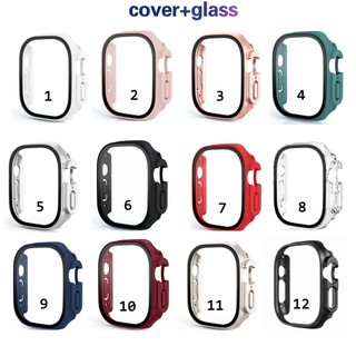 Vỏ PC cứng Kính cường lực bảo vệ màn hình Vỏ bảo vệ cho Apple Watch iwatch Ultra 3 2 49mm