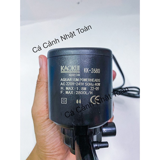 MÁY BƠM NƯỚC BỂ CÁ KAOKUI 2680 (40W-2800L/H-1.8M)