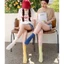 Tất nhún cổ cao nữ phong cách Hàn Quốc vớ chân dài cotton mềm siêu mỏng co giãn thoáng khí thời trang giá rẻ HANASO T103