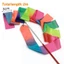 VVDZA Nhiều Màu Sắc Tập Gym Ruy Băng Cầu Vồng Gậy Ballet Streamer Twirling Rod Nghệ Thuật Thể Dục Dụng Cụ Ruy Băng