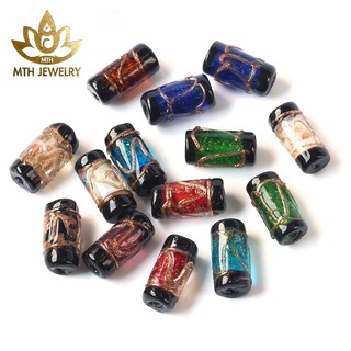 Vòng Tay Trầm Hương Tròn Đơn Trầm Tốc Việt Mix Đá Trúc Ngọc Ngũ Sắc Theo Mệnh - Mộc Trầm Hương MTH