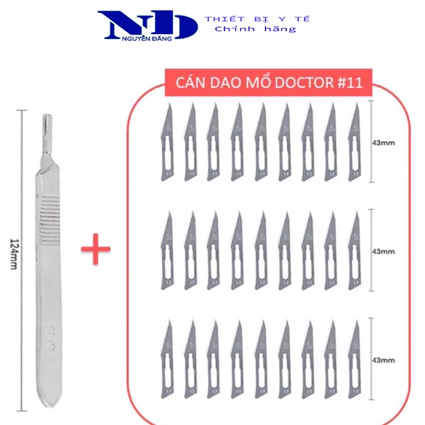 Cán dao mổ y tế số 3 Kèm 20 lưỡi dao mổ số 11 | Shopee Việt Nam