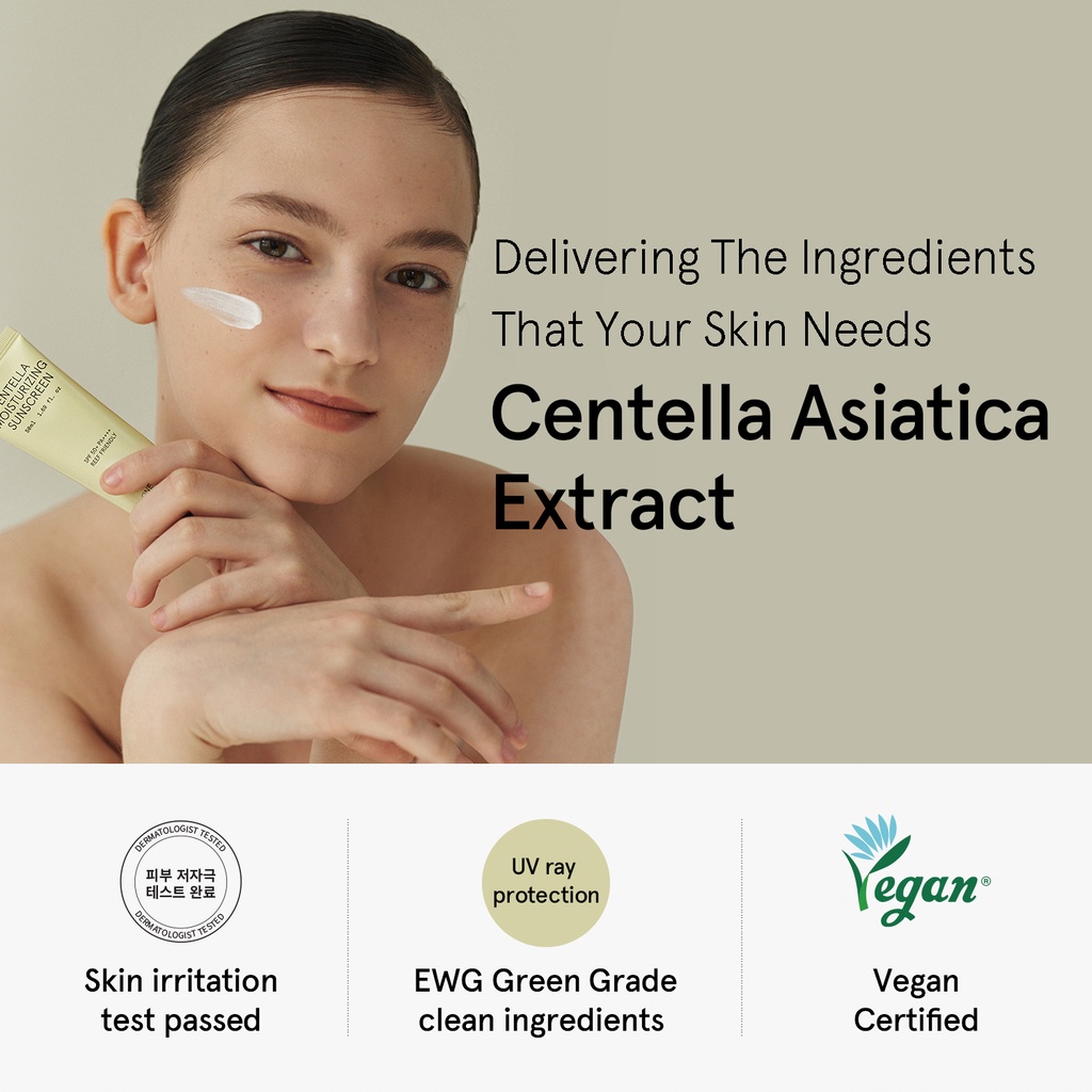 Ảnh Kem chống nắng vật lý rau má 50ml | Centella Moisturizing Sunscreen 3