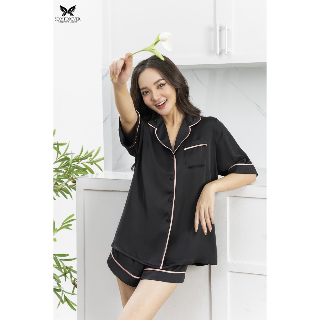 Đồ Bộ Sexy Forever Pyjama Lụa cao cấp Peachy