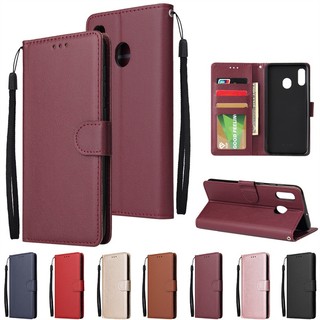 Dành Cho Samsung Galaxy A10 M10 A50 A30S A50S A20 A30 M10S A40 A70 A20E A10E A60 M40 A105 A205 A305 A405 A202F Bao Da Lật Có Khe Cắm Thẻ