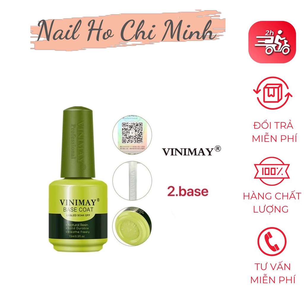 Base Coat Vinimay chính hãng - gel liên kết chuyên dụng cho dân làm móng