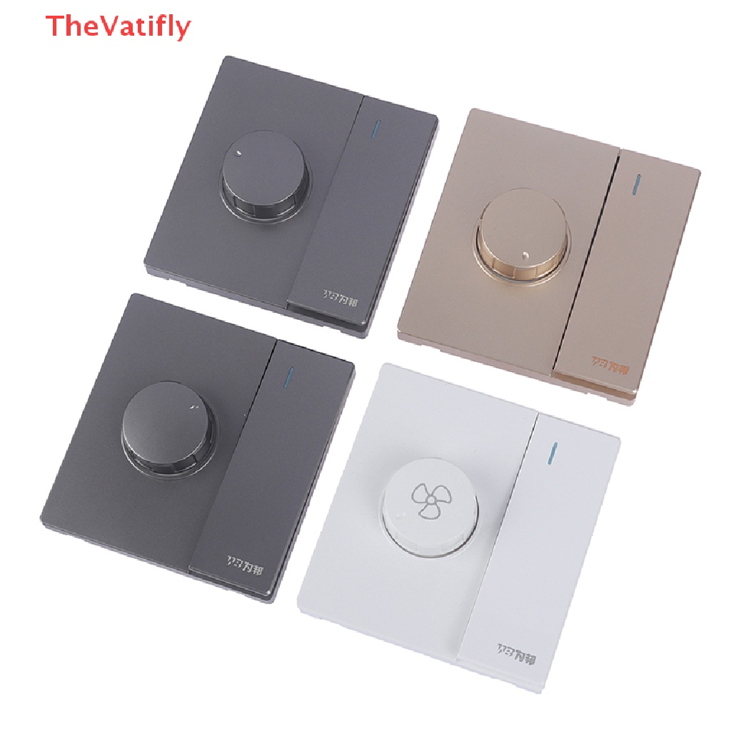 ECK 220V Quạt trần có thể điều chỉnh đa năng Nút điều khiển tốc độ gắn tường Bộ điều chỉnh độ sáng HOT