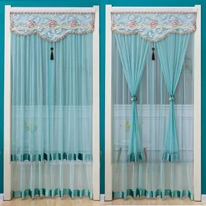 Rèm cửa 90cmx200cm Cửa màn hình lưới hai lớp Rèm lưới chống muỗi không đục lỗ