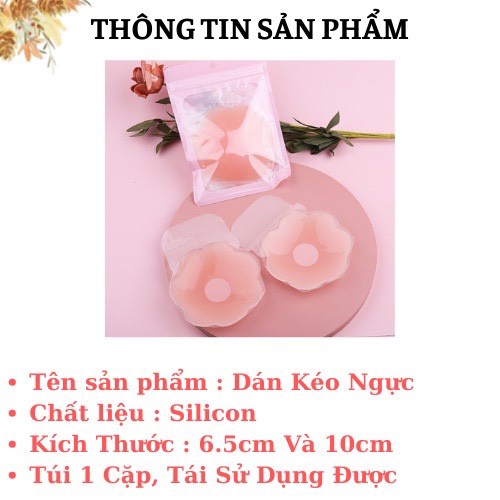 Miếng dán ngực ti silicon nâng ngực, áo ngực dán chống chảy xệ sử dụng nhiều lần 0126
