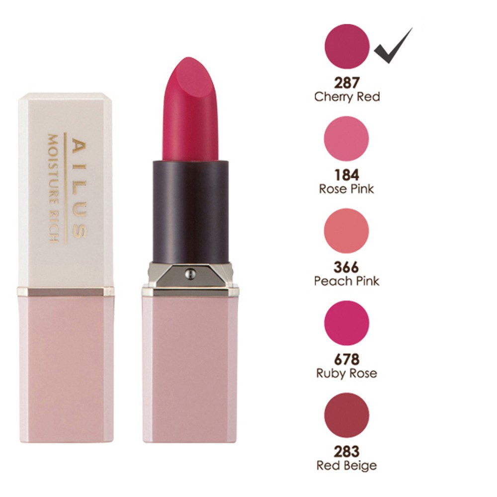 Ảnh Son mịn môi giàu độ ẩm Naris Ailus Smooth Lipstick Moisture Rich 2