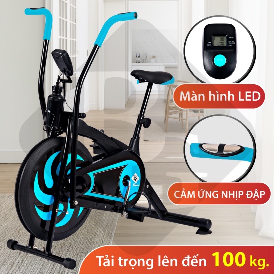 Ảnh BG Xe đạp tập thể dục thể thao kết hợp tay chân mẫu 8701-xanh lam thiết kế mới 4