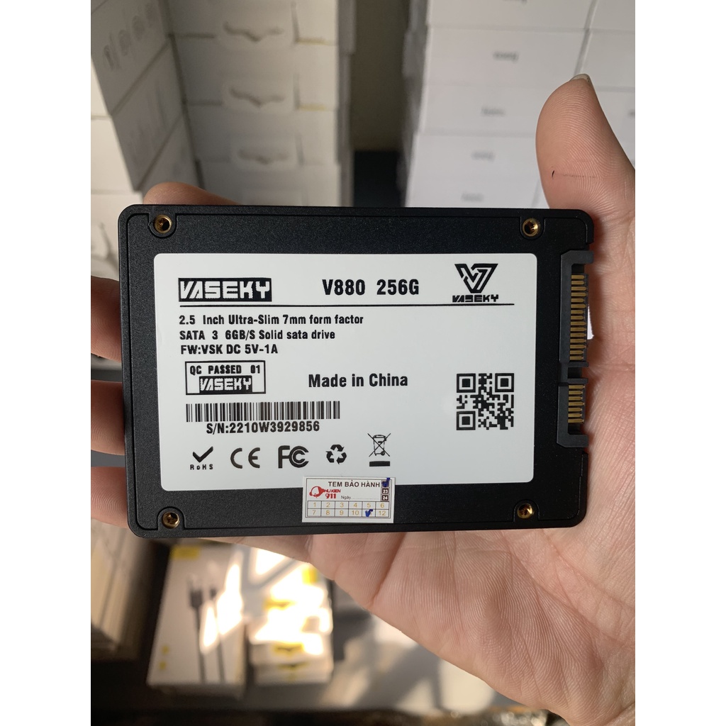 Ổ cứng SSD Vaseky V800 120GB, 240GB, 480GB Cài win miễn phí