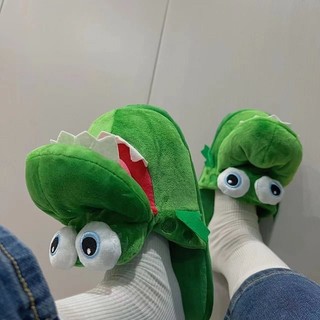 (Sẵn sz 40) Dép bông cá sấu mở miệng cute