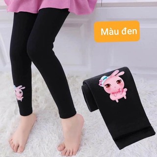 Quần legging bé gái chất liệu cotton dày dặn mùa đông cho bé từ 3-14 tuổi**Maruka Fashion