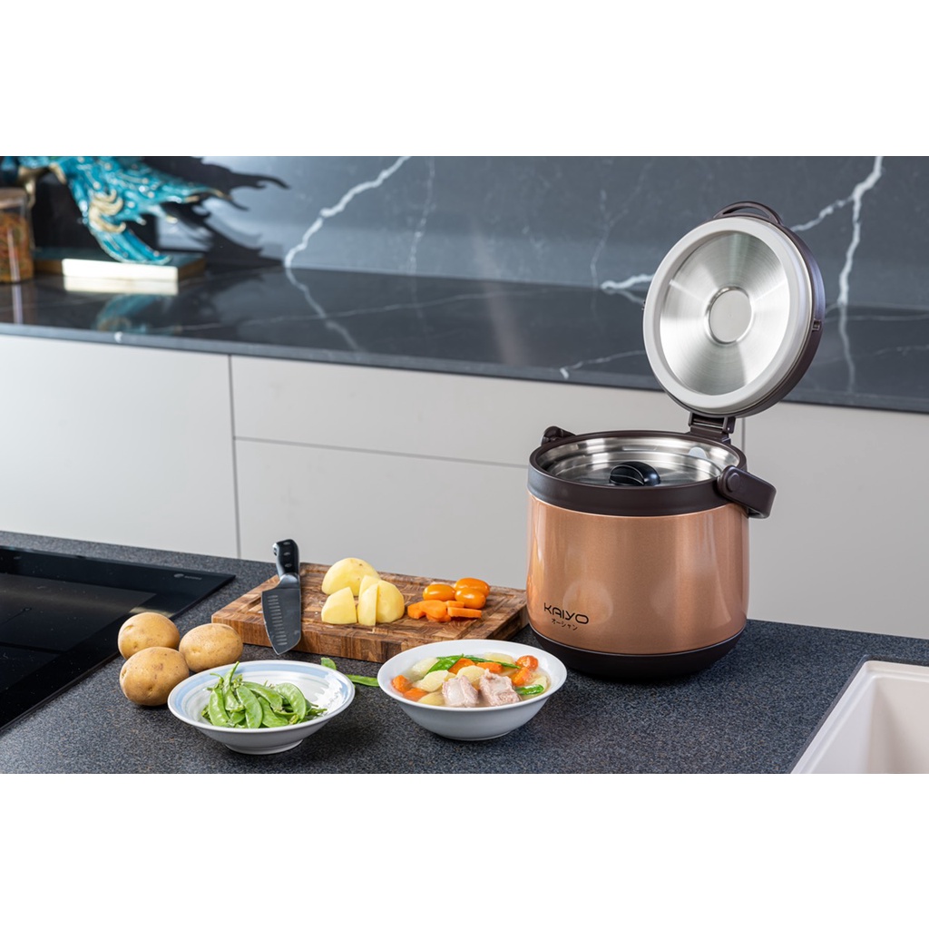 Product image Nồi ủ chân không Kaiyo Nhật Bản Nồi nấu chậm Dung Tích 3L 4.5 lít bảo hành 12 tháng 7