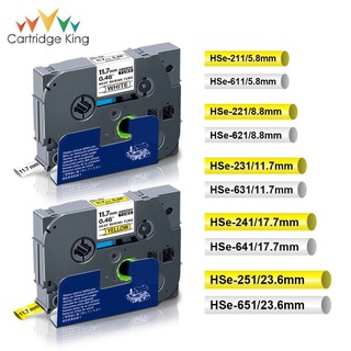 Ống Co Nhiệt 5.8-23.6mm Tương Thích Với Máy In Brother PT H500 E300VP E500 E550WVP P750WVP P700 HSe231 HSe 231 HSe-231 TZe231 Tze231Z231