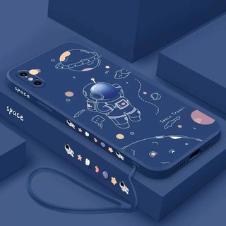 ốp lưng iPhone x iPhone xs iPhone xr iPhone xs max Ốp Điện Thoại Silicone TPU In Hình Phi Hành Gia Kèm Dây Đeo Cho iPhone x iPhone xs iPhone xr iPhone xs max