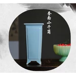 Jingdezhen Chậu hoa Glaze đầy màu sắc [Huayun] Chậu hoa Gốm sứ Giá đỡ biển hiệu nhỏ Bề mặt Kui Chậu ống nhỏ Nồi cọc cũ Nồi vách đá [A403] — ảnh 7