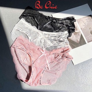 Quần lót nữ - Quần lót ren nữ dây chữ đan đính nơ quyến rũ Q9029 BC_CHIC LINGERIE