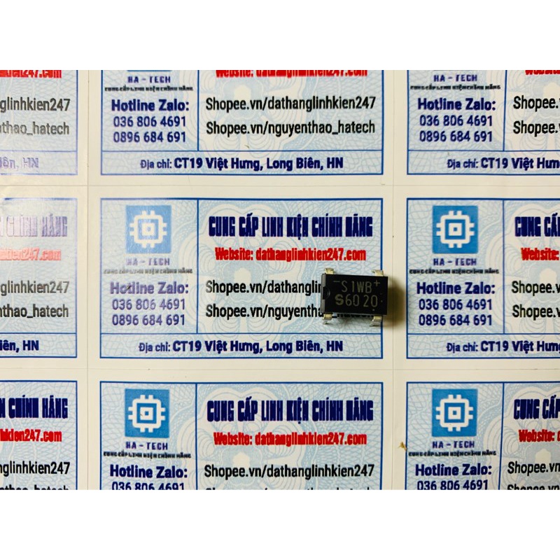 Túi 10 chiếc Diode Cầu cắm S1WBS60 S1WB60 1A 600V DIP-4 Mới Chính Hãng ...