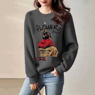Áo Cổ Tròn Nữ Mùa Xuân 2022 Mùa Thu Thường Ngày Mỏng Đáy Áo Sơ Mi Rời Dài Tay Top Xuân Thu Quần Áo Nữ