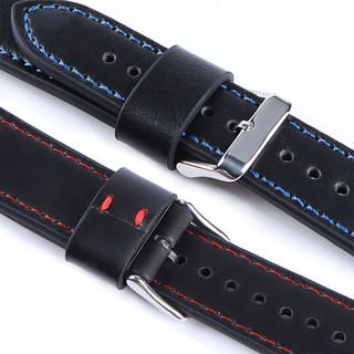 Dây Đeo Bằng Da Thật 18 / 20 / 22 / 24mm Thay Thế Chuyên Dụng Cho Đồng Hồ Thông Minh Samsung Galaxy Watch 3 / 4 / 5