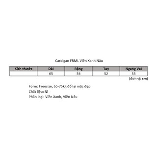 Áo Khoác Cardigan Viền Xanh Nâu FRMLK Form Rộng