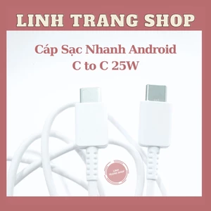 Dây Sạc Nhanh 25W Chân Cắm Type C to Type C ( Bảo Hành 12 Tháng)