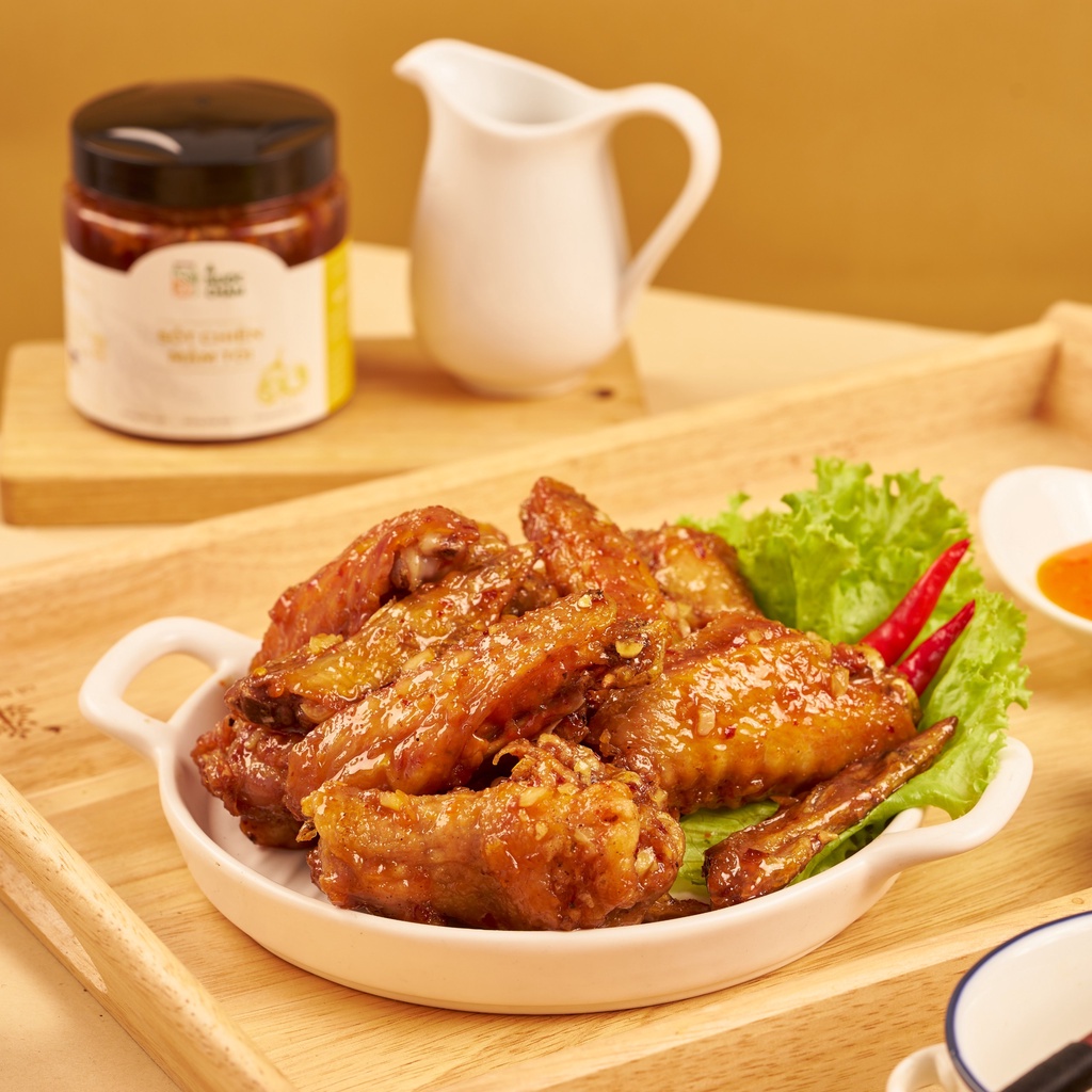 Combo sốt tôm khô và sốt chiên mắm tỏi, dùng trộn mì, chiên nước mắm đủ món