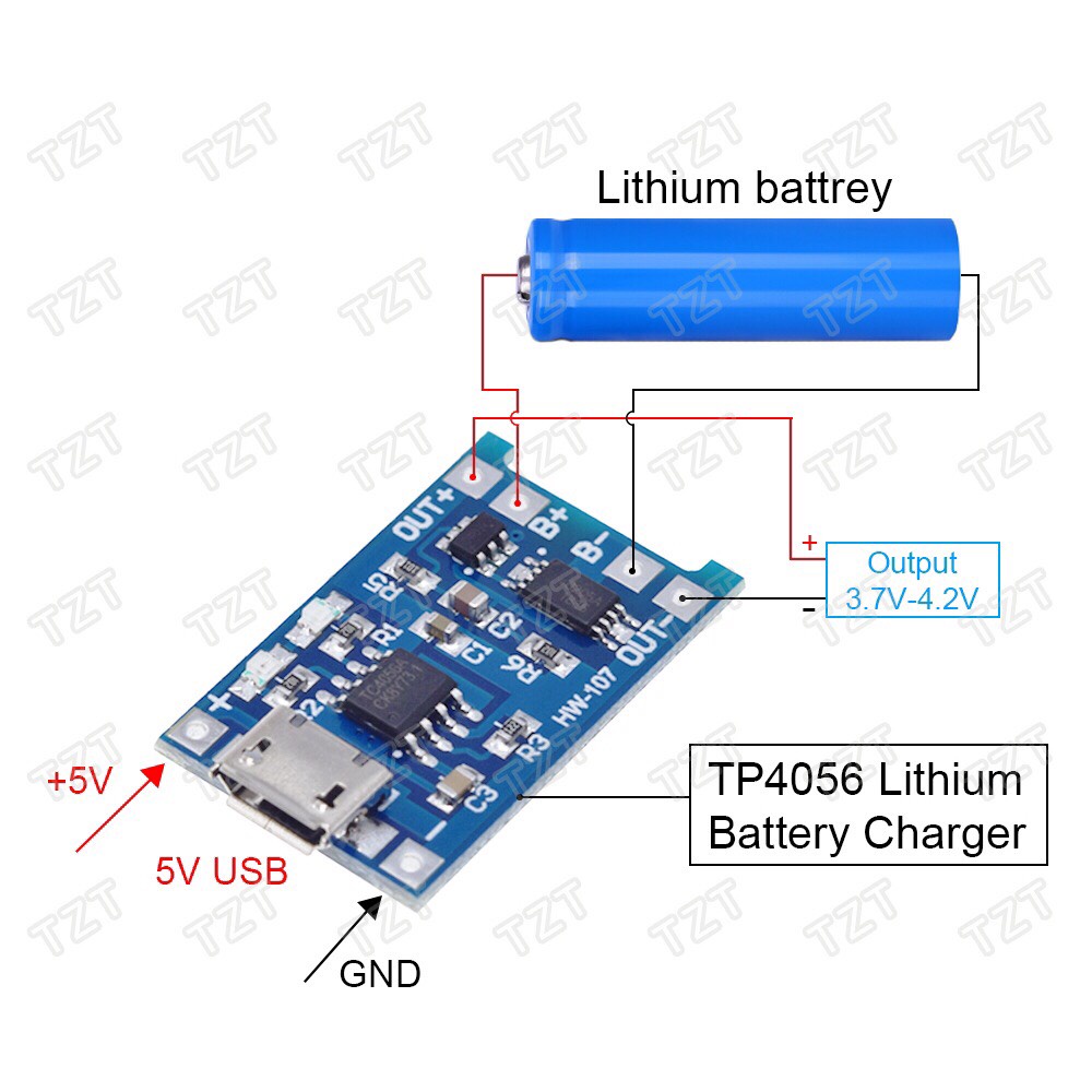 Mạch sạc và bảo vệ pin lithium-ion 18650 (1s) | Shopee Việt Nam