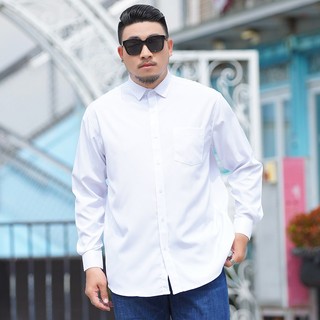 [Plus Size] Nam & Nữ 12XL Lớn 5XL 6XL 7XL 8XL 10XL#Áo Sơ Mi Dài Tay Màu Trơn Phong Cách Doanh Nhân Cổ Điển 39; s