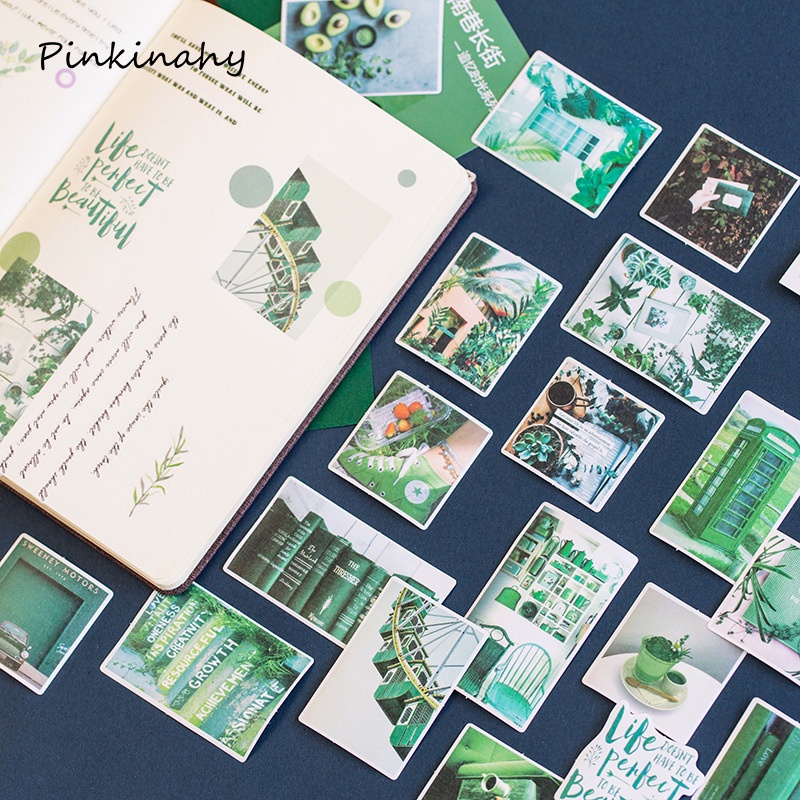 Sticker vintage phong cảnh dán sổ set 60 miếng HD16-K55 DIY Crafts, Scrapbook, Journal, Diary, Planner, Wal Seal Ect
