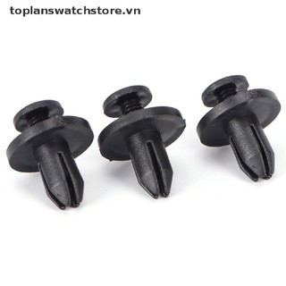 Bộ 50 Đinh Tán Nhựa 6Mm Đen Cho Ô Tô