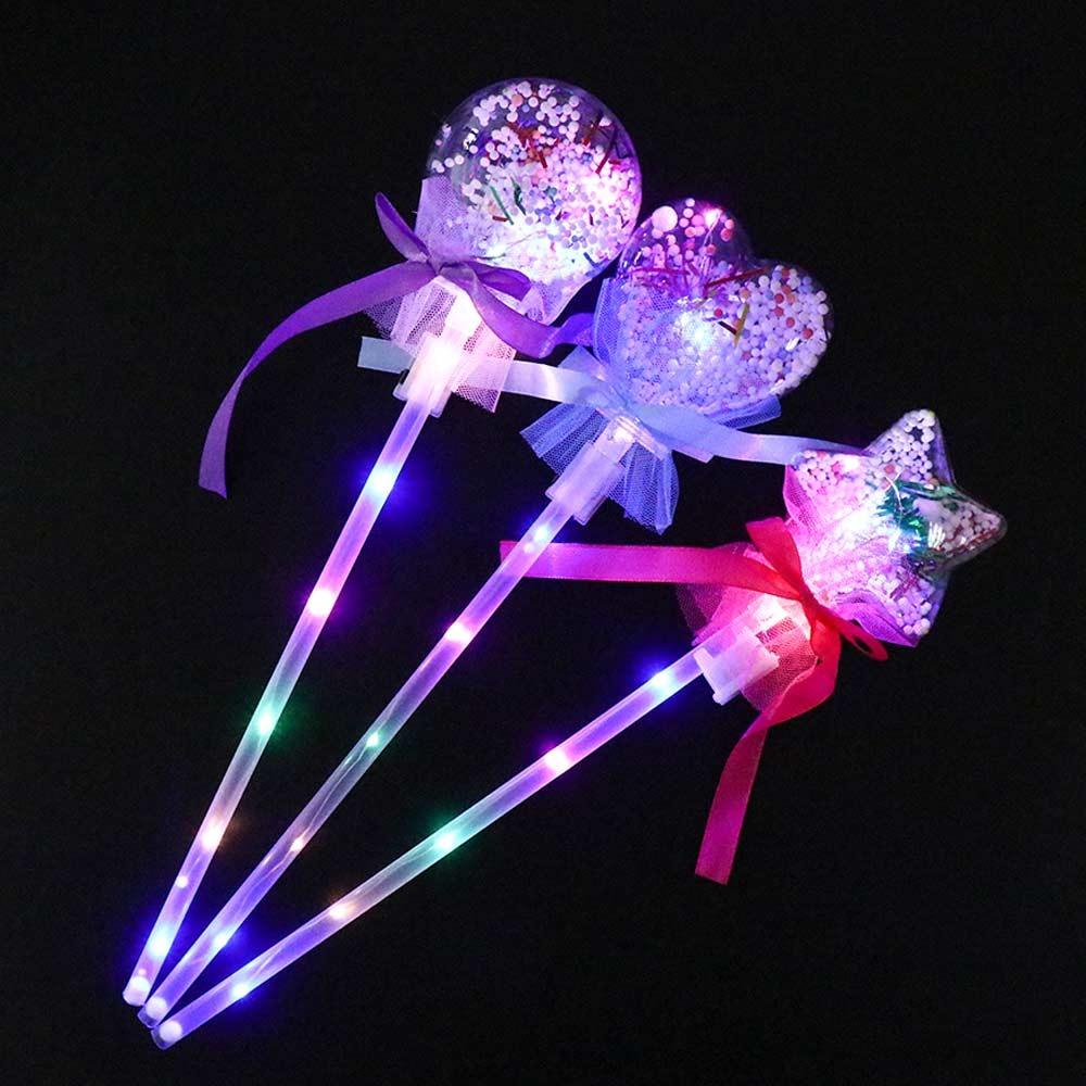 ODAKA Rave Đồ Chơi Nhựa Cổ Vũ Stick 1PC Nhiều Màu Sắc Mới Lạ Đồ Chơi Trẻ Em Cổ Tích Nhấp Nháy Cây Đũa Sáng Bóng Ma Thuật Cây Đũa Phép