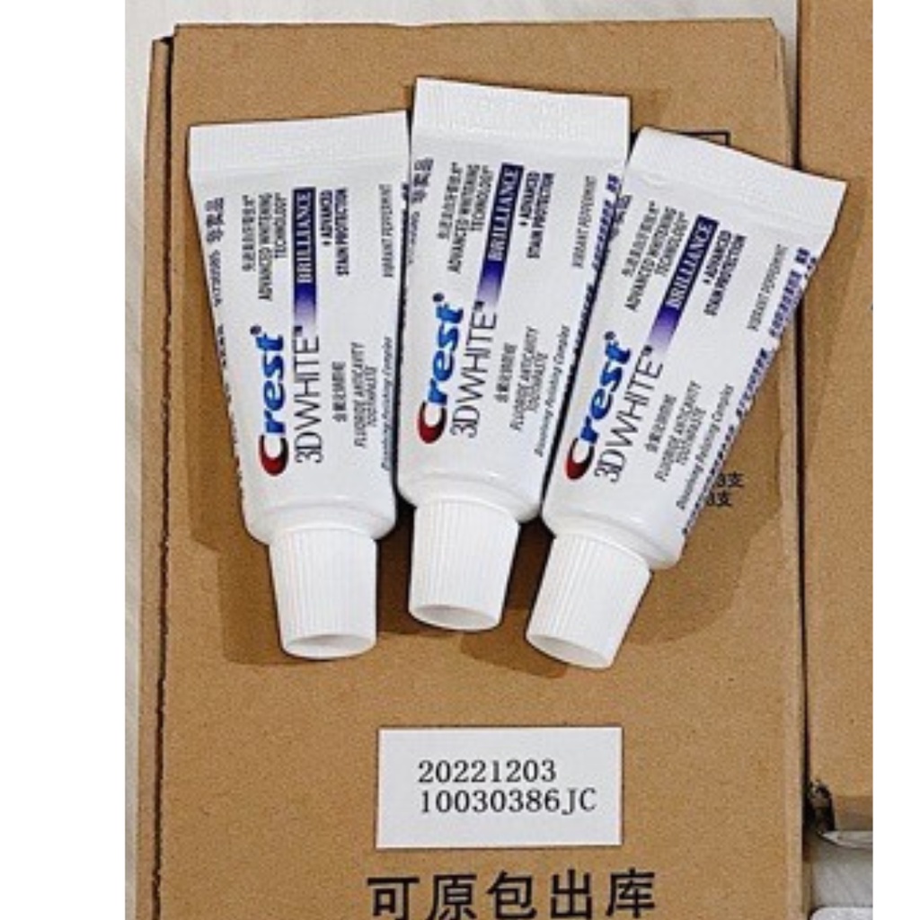 Kem đánh răng Crest 3D White 20g bản Trung - Bảo vệ răng giúp răng trắng sáng và hơi thở thơm mát