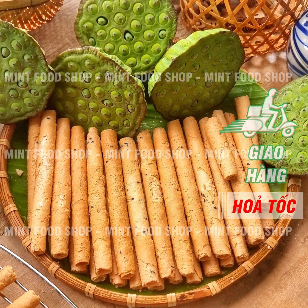 Bánh Ống Mè Nước Cốt Dừa Hương Vani - Lon 250Gr | Shopee Việt Nam