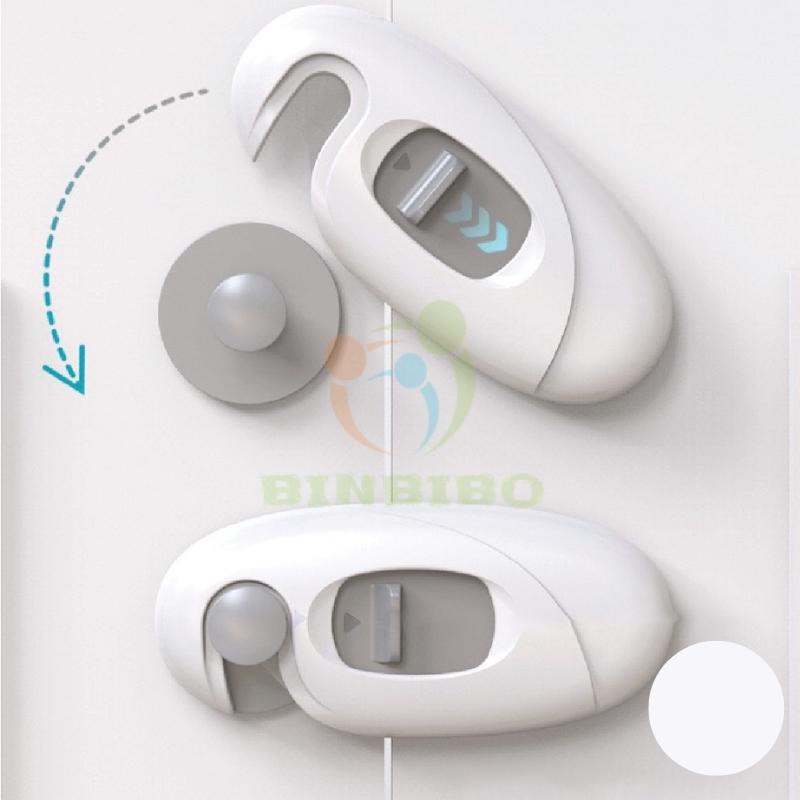 Khóa tủ lạnh, khoá ngăn kéo an toàn cho bé Looktosee chất liệu nhựa ABS cao cấp - Binbibo