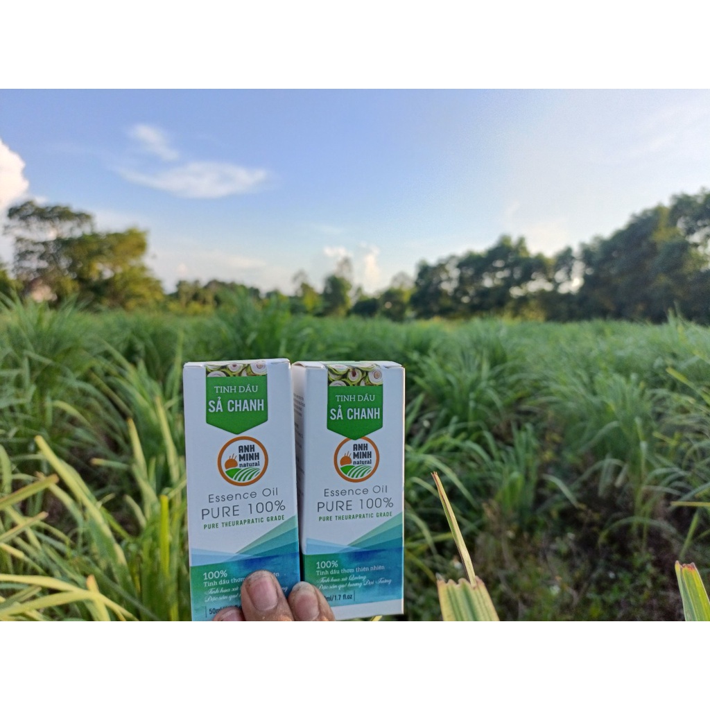 Tinh Dầu Sả Chanh Nguyên Chất Anh Minh Xông Phòng, Xông Mặt, Khử Mùi Đuổi Côn Trùng