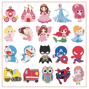 Set 12 tranh đính đá sticker cho bé trang trí cực yêu