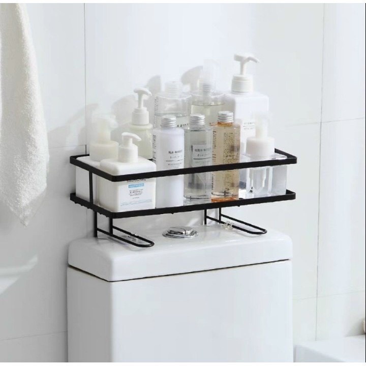 Kệ bồn cầu, kệ nhà vệ sinh gác bồn toilet - Thiết kế sang trọng - Sơn tĩnh điện chống gỉ 5 lớp