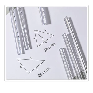 Thước cây hình tam giác trong suốt 15cm và 20cm
