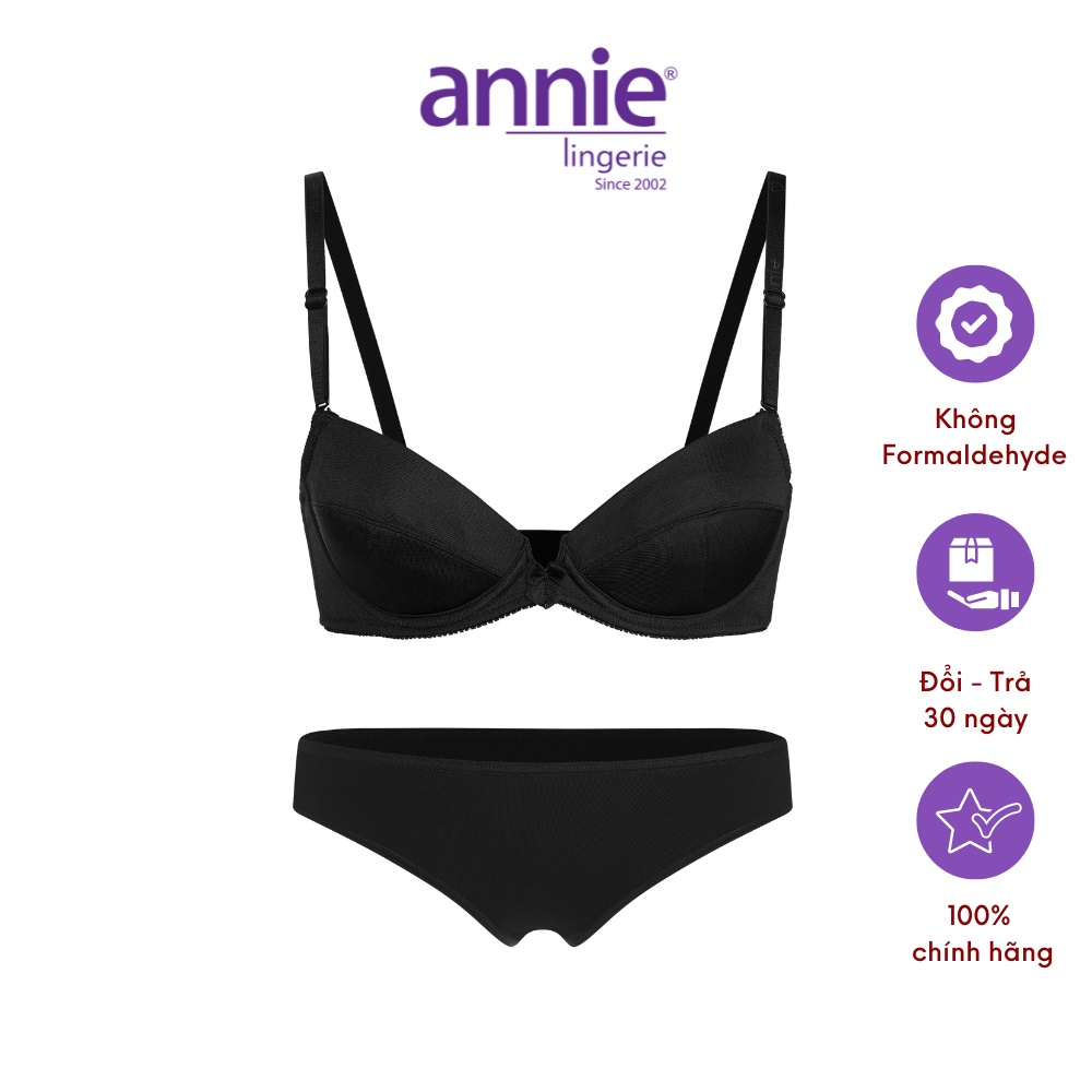 Bộ đồ lót Nữ annie 3013B Đồng Bộ Chất Liệu Mềm Kiểu Dáng Thoải Mái, Thoáng Mát Khi Mặc