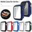 Ốp PC Cứng Mờ Cho Apple Watch Series 8 7 6 5 4 3 2 1 SE SE2 Vỏ Bảo Vệ Màn Hình Kính Cho iWatch 45mm 41mm 44mm 40mm 42mm 38mm Ốp Lưng