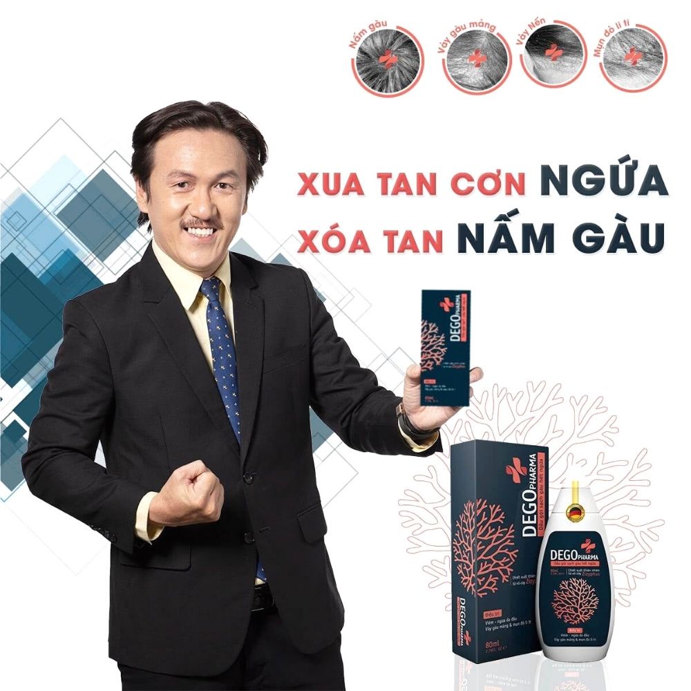 Ảnh Combo dầu gội & kem bôi da dứt điểm nấm da đầu, viêm da, vảy nến Dego Pharma 2