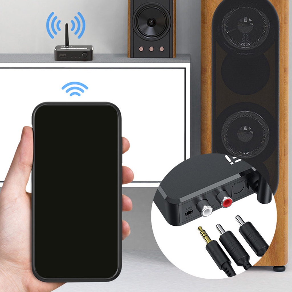 [Koolsoo2] Đầu vào Bluetooth 5.1 AUX / Quang học / Đồng trục cho âm thanh nổi gia đình