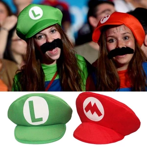 Hot Super Mario Bros Hoạt Hình Mới Cosplay Chống Đỡ Nón Luigi Bros Mái Vòm Mũ Bóng Chày Trẻ Em Người Lớn Unisex Sinh Nhật